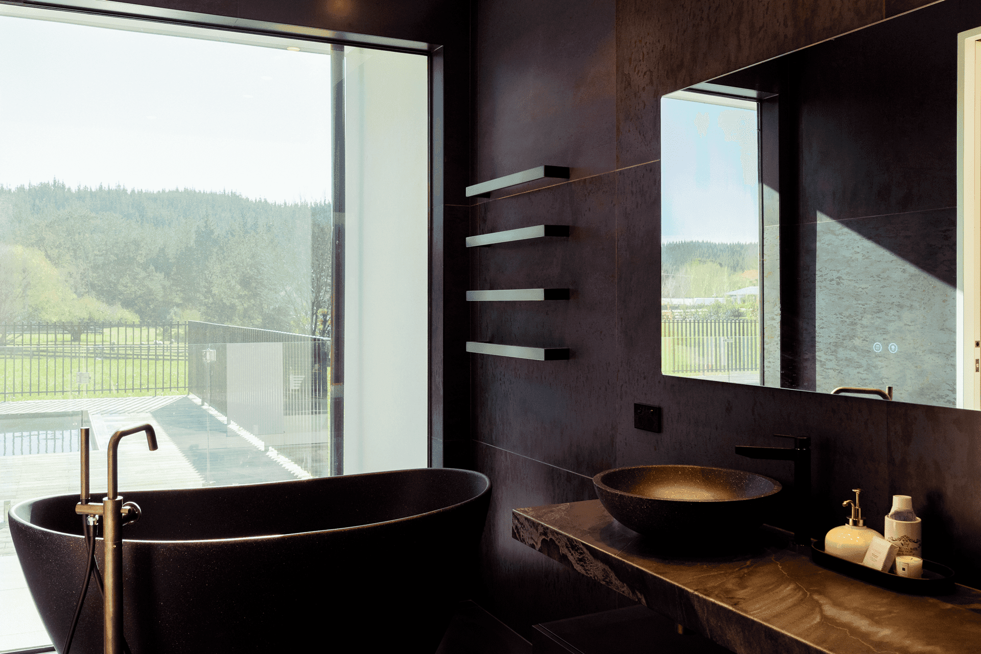 Premium modern luxury bathroom renovation in Auckland by Nova Tiling